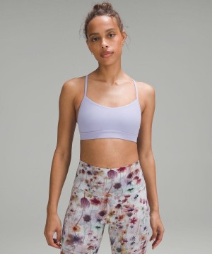 Lululemon Flow Y Bra Nulu Light Support, A–C Cups Sport BH Dam Lila Sverige | TYSAJM978