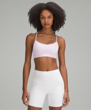 Lululemon Flow Y Bra Nulu Light Support, A–C Cups Sport BH Dam Rosa Sverige | HAKGTS498