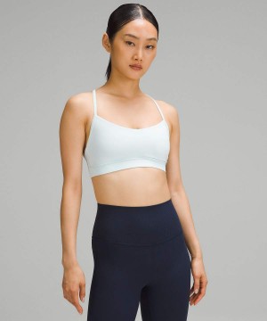 Lululemon Flow Y Bra Nulu Light Support, A–C Cups Sport BH Dam Blå Sverige | TFXASO382