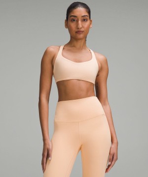 Lululemon Free to Be Bra - Wild Light Support, A/B Cup Sport BH Dam Korall Sverige | EPSKAV180