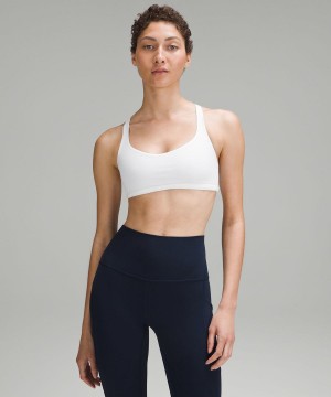 Lululemon Free to Be Bra - Wild Light Support, A/B Cup Sport BH Dam Vita Sverige | XCHBAQ235