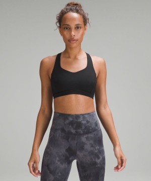 Lululemon Free to Be Serene Bra Light Support, C/D Cup Sport BH Dam Svarta Sverige | UVCZQT230