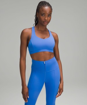 Lululemon Free to Be Serene Bra Light Support, C/D Cup Sport BH Dam Blå Sverige | TRKDGU567