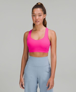 Lululemon Free to Be Serene Bra Light Support, C/D Cup Sport BH Dam Rosa Grå Sverige | OLNYQB675