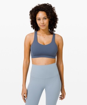 Lululemon Free to Be Serene Bra Light Support, C/D Cup Sport BH Dam Blå Sverige | CJYHXB184