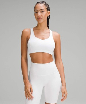 Lululemon Free to Be Serene Bra Light Support, C/D Cup Sport BH Dam Vita Sverige | ZIEKCQ734