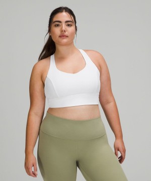 Lululemon Free to Be Serene Longline Bra Light Support, C/D Cup Sport BH Dam Vita Sverige | XADECH482