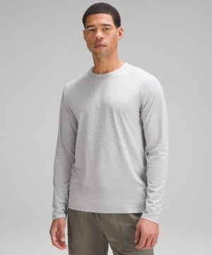 Lululemon Fundamental Långärmad Tröja Herr Silver Sverige | YSNQHZ398