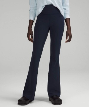 Lululemon Groove Super-High-Rise Flared Nulu Regular Tights Dam Marinblå Sverige | UBDJIG625