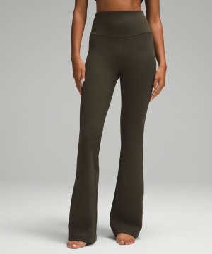 Lululemon Groove Super-High-Rise Flared Nulu Regular Tights Dam Mörkolivgröna Sverige | OQJMYD748