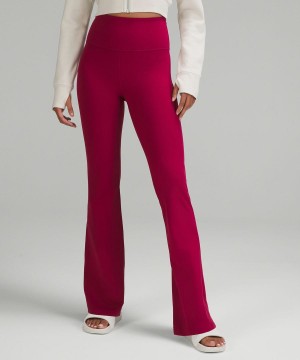 Lululemon Groove Super-High-Rise Flared Nulu Regular Tights Dam Vinröda Sverige | UVMLFX324