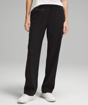 Lululemon Hetero-Leg Mid-Rise Luxtreme Regular Byxor Dam Svarta Sverige | VNGTHU931