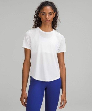 Lululemon High-Neck Löpar and Tränings T-shirt Dam Svarta Sverige | EQLXOK891