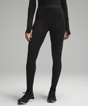 Lululemon High-Rise Base Layer 28" Tights Dam Svarta Sverige | FLQOMR329