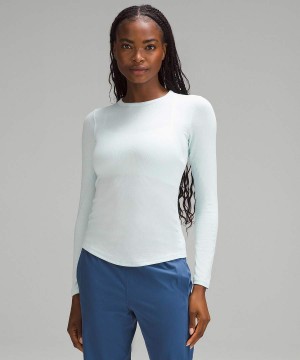 Lululemon Hold Tight Långärmad Tröja Dam Blå Sverige | WXTALR265