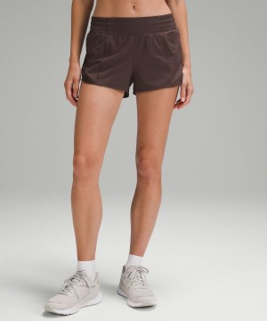 Lululemon Hotty Hot High-Rise Fodrade 2.5" Shorts Dam Choklad Sverige | IMQFYT120