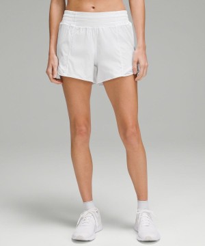 Lululemon Hotty Hot High-Rise Fodrade 4" Shorts Dam Vita Sverige | HFQKGB753