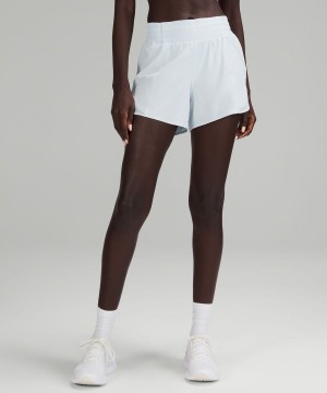 Lululemon Hotty Hot High-Rise Fodrade 4" Shorts Dam Blå Sverige | KRSWEO169