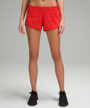 Lululemon Hotty Hot Low-Rise Fodrade 2.5" Shorts Dam Röda Sverige | YXNUWS179