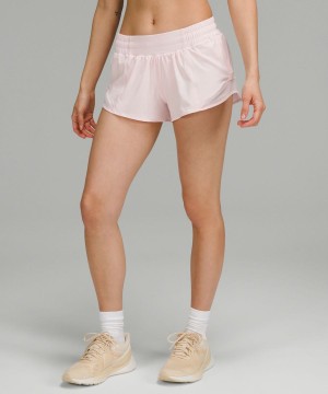 Lululemon Hotty Hot Low-Rise Fodrade 2.5" Shorts Dam Ljusröda Sverige | ANYRBU208