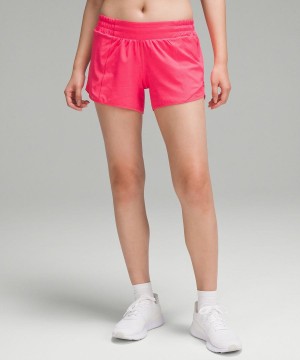 Lululemon Hotty Hot Low-Rise Fodrade 4" Shorts Dam Röda Sverige | XHKJYE504