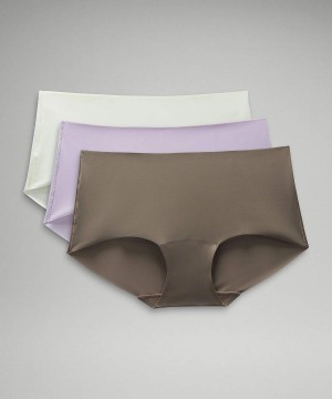 Lululemon InvisiWear Mid-Rise Boyshort 3 Pack Underkläder Dam Svarta Sverige | MDTHWG152