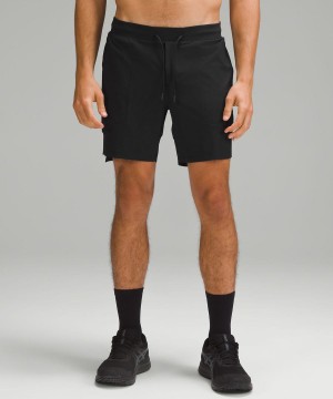 Lululemon License to Train Fodrade 7" Shorts Herr Svarta Sverige | VNAYRH712
