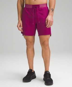Lululemon License to Train Fodrade 7" Shorts Herr Lila Sverige | SGMIFZ630