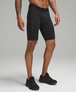 Lululemon License to Train Half Tight 9 Shorts Herr Svarta Sverige | XWMZKA562