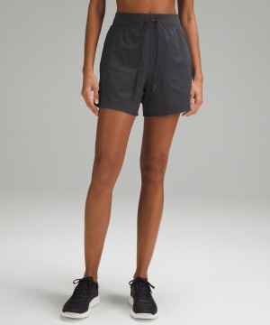 Lululemon License to Train High-Rise 4" Shorts Dam Mörkgrå Sverige | GQUKZB270