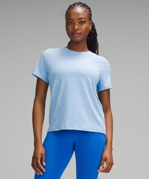 Lululemon License to Train Klassiska-Fit T-shirt Dam Blå Sverige | KVZLQS209