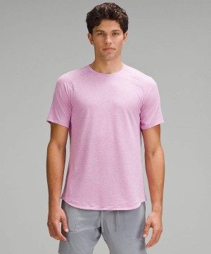 Lululemon License to Train Korta-Sleeve T-shirt Herr Lila Sverige | RIGJDX062