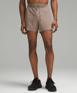 Lululemon License to Train Linerless 5" Shorts Herr Khaki Sverige | YPLFRT218