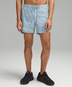 Lululemon License to Train Linerless 5" Shorts Herr Blå Olika Färger Sverige | UAORFY209