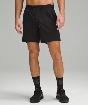 Lululemon License to Train Linerless 7" Shorts Herr Svarta Sverige | XLKEIR821