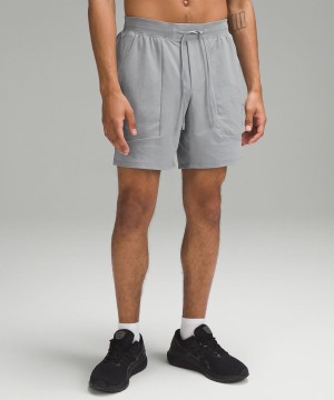 Lululemon License to Train Linerless 7" Shorts Herr Grå Sverige | EMTDFU241
