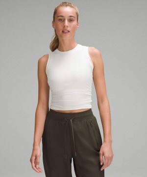 Lululemon License to Train Tight-Fit Linne Dam Beige Sverige | AKWPSM196