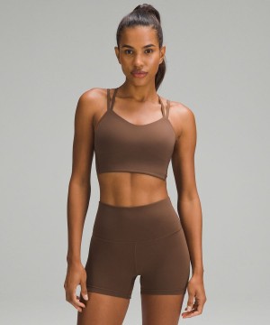 Lululemon Like a Cloud Longline Bra Light Support, B/C Cup Sport BH Dam Choklad Sverige | JRXELV756