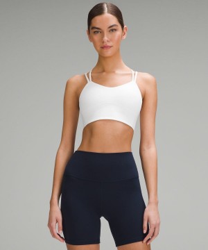 Lululemon Like a Cloud Longline Bra Light Support, B/C Cup Sport BH Dam Vita Sverige | VAZHTJ634