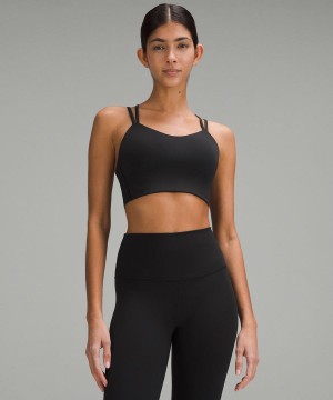 Lululemon Like a Cloud Longline Bra Light Support, B/C Cup Sport BH Dam Svarta Sverige | CMSGPH195