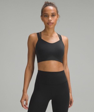 Lululemon Like a Cloud Longline Bra Light Support, D/DD Cup Sport BH Dam Svarta Sverige | JXRKGY725