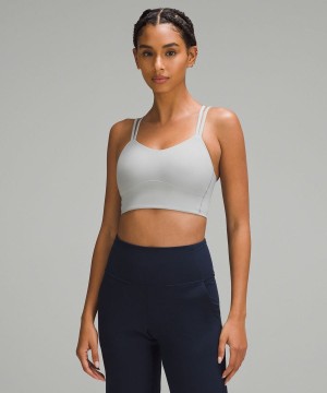 Lululemon Like a Cloud Longline Bra Light Support, B/C Cup Sport BH Dam Silver Sverige | JSUDZI864