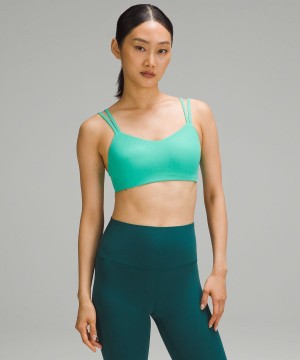 Lululemon Like a Cloud Räfflad Bra Light Support, B/C Cup Sport BH Dam Gröna Sverige | GUVTEL918