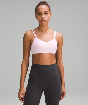 Lululemon Like a Cloud Räfflad Bra Light Support, B/C Cup Sport BH Dam Rosa Sverige | NGQBML746