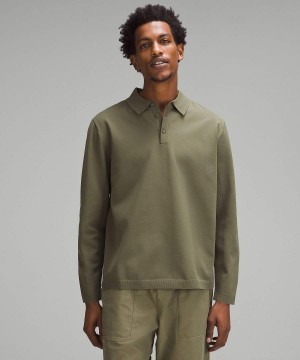 Lululemon Lätta Knit Long-Sleeve Piketröja Herr Olivgröna Sverige | GMSAPQ872