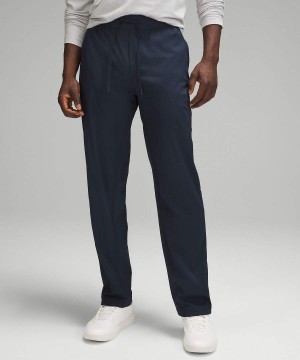 Lululemon Lätta Twill Klassiska-Fit Byxor Herr Marinblå Sverige | YWHRDU192