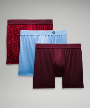 Lululemon Lunar New Year Always In Motion Boxer 5" 3 Pack Underkläder Herr Blå Mörkröda Sverige | ACNXVK273
