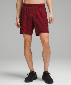 Lululemon Lunar New Year Pace Breaker Linerless 7" Shorts Herr Röda Olika Färger Sverige | PCNEVD197