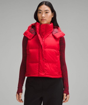 Lululemon Lunar New Year Wunder Puff Cropped Väst Dam Röda Röda Olika Färger Sverige | YMFDJB592
