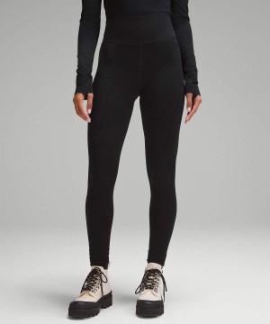 Lululemon Merino Ull-Blend Base Layer 28" Tights Dam Svarta Sverige | PASLMC852